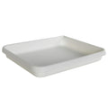 15-1/2" L x 13-1/2" W x 2-3/8" Hgt. White HDPE Developing Tray with Pour Spout