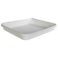 17-1/4" L x 14-1/4" W x 2-3/8" Hgt. White HDPE Developing Tray with Pour Spout