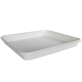24-1/4" L x 20-1/4" W x 3" Hgt. White HDPE Developing Tray with Pour Spout