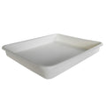 46-1/2" L x 36-3/8" W x 4-1/2" Hgt. White HDPE Developing Tray with No Spout