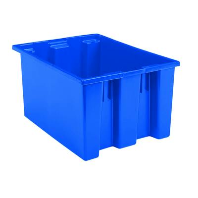 23-1/2" L x 19-1/2" W x 10" Hgt. Blue Akro-Mils® Nest & Stack Container