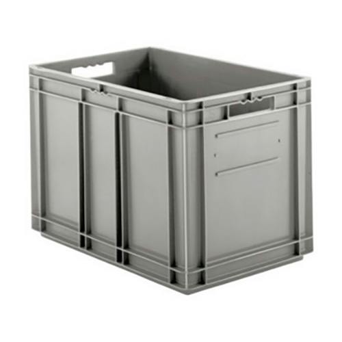 24" L x 16" W x 16-1/2" Hgt. Gray Container with Solid Sides & Base