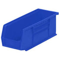 10-7/8" L x 4-1/8" W x 4" Hgt. OD Blue Storage Bin