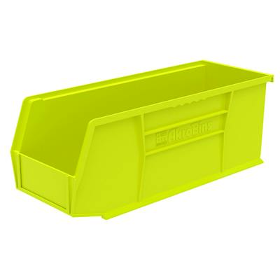 10-7/8" L x 4-1/8" W x 4" Hgt. OD Yellow Storage Bin