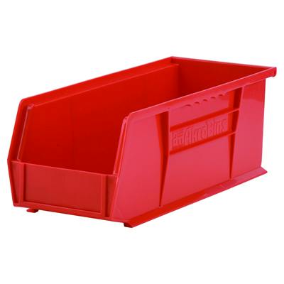 14-3/4" L x 5-1/2" W x 5" Hgt. OD Red Storage Bin