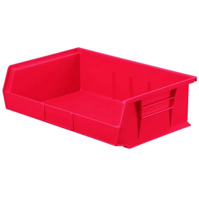10-7/8" L x 16-1/2" W x 5" Hgt. OD Red Storage Bin