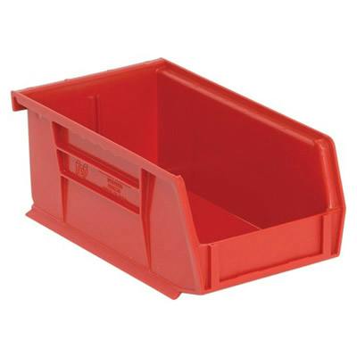 Red Quantum® Ultra Series Stack & Hang Bin - 7-3/8" L x 4-1/8" W x 3" Hgt.