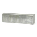 23-5/8" L x 6-1/2" W x 5-1/4" Hgt. White Tip Out Storage System with 5 Bins