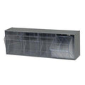 23-5/8" L x 8-1/8" W x 6-5/8" Hgt. Gray Tip Out Storage System with 4 Bins