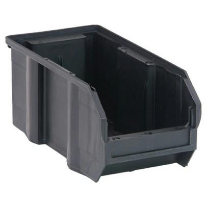 Quantum® Black Conductive Stack & Hang Bin - 10-7/8" L x 5-1/2" W x 5" Hgt.