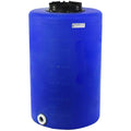 65 Gallon Tamco® Vertical Blue PE Tank with 12-1/2" Lid & 2" Fitting - 24" Dia. x 38" Hgt.