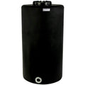 75 Gallon Tamco® Vertical Black PE Tank with 12-1/2" Lid & 2" Fitting - 24" Dia. x 44" Hgt.