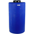 75 Gallon Tamco® Vertical Blue PE Tank with 12-1/2" Lid & 2" Fitting - 24" Dia. x 44" Hgt.