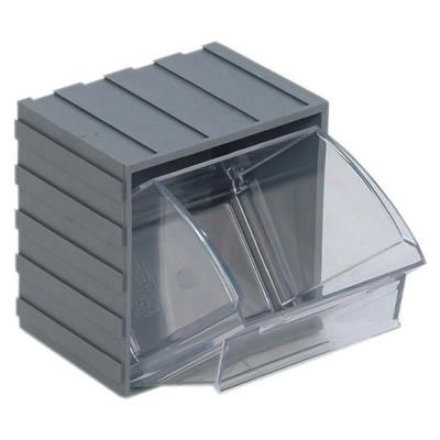 Gray Tip Out Bin - 2-7/8" L x 3-3/4" W x 4" Hgt.
