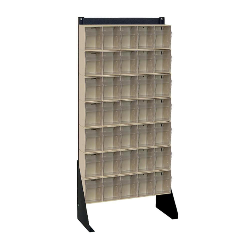 Single Sided Ivory Tip Out Unit with 35 Bins 3-3/4"L x 4-1/4"W x 5-3/4"H