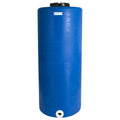 105 Gallon Tamco® Vertical Blue PE Tank with 12-1/2" Lid & 2" Fitting - 24" Dia. x 60" Hgt.