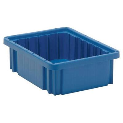 Blue Dividable Grid Container - 10-7/8" L x 8-1/4" W x 3-1/2" Hgt.