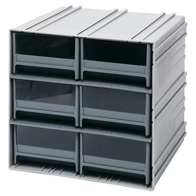 Interlocking Storage Cabinet with 6 IDR 204 Drawers