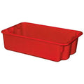 17-7/8" L x 10-5/8" W x 5" Hgt. Red Nest & Stack Box