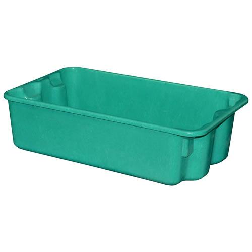 20-1/2" L x 12-7/8" W x 8" Hgt. Green Nest & Stack Box