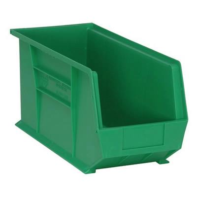 Green Quantum® Ultra Series Stack & Hang Bin - 18" L x 8-1/4" W x 9" Hgt.
