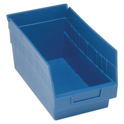 11-5/8" L x 6-5/8" W x 6" Hgt. Blue Quantum® Store-More Shelf Bin