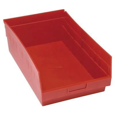 17-7/8" L x 11-1/8" W x 6" Hgt. Red Quantum® Store-More Shelf Bin