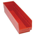 23-5/8" L x 6-5/8" W x 6" Hgt. Red Quantum® Store-More Shelf Bin
