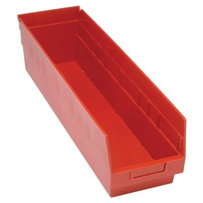 23-5/8" L x 6-5/8" W x 6" Hgt. Red Quantum® Store-More Shelf Bin