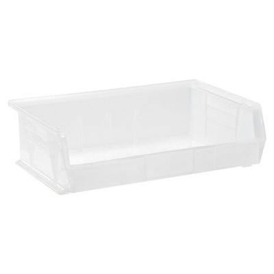 Quantum® Clear-View Ultra Series Stack & Hang Bin - 10-7/8" L x 16-1/2" W x 5" Hgt.