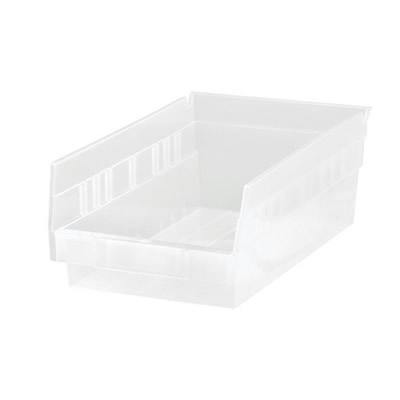11-5/8" L x 6-5/8" W x 4" Hgt. Quantum® Clear Economy Shelf Bin