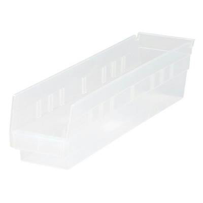 17-7/8" L x 4-1/8" W x 4" Hgt. Quantum® Clear Economy Shelf Bin