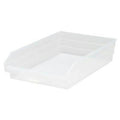 17-7/8" L x 11-1/8" W x 4" Hgt. Quantum® Clear Economy Shelf Bin