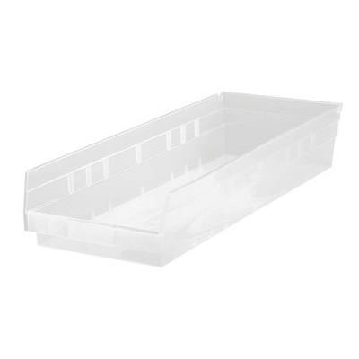 23-5/8" L x 8-3/8" W x 4" Hgt. Quantum® Clear Economy Shelf Bin