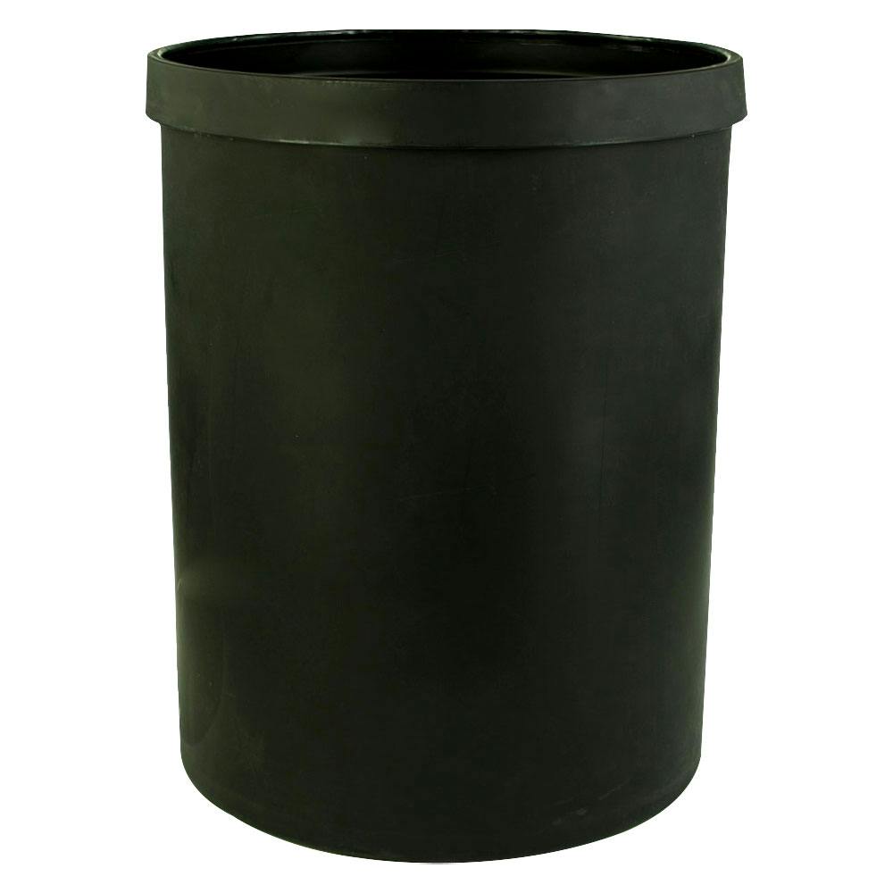 55 Gallon Black LLDPE Cylindrical Tamco® Heavy-Wall Graduated Tank with External Flange - 24" Dia. x 31" Hgt. (Cover Sold Separately)