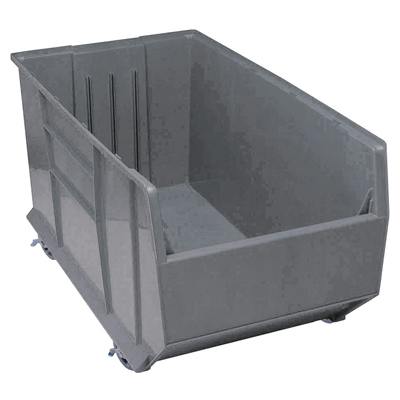 41-7/8" L x 19-7/8" W x 17-1/2" Hgt. Quantum® Gray Mobile RackBin™