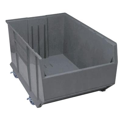 41-7/8" L x 23-7/8" W x 17-1/2" Hgt. Quantum® Gray Mobile RackBin™