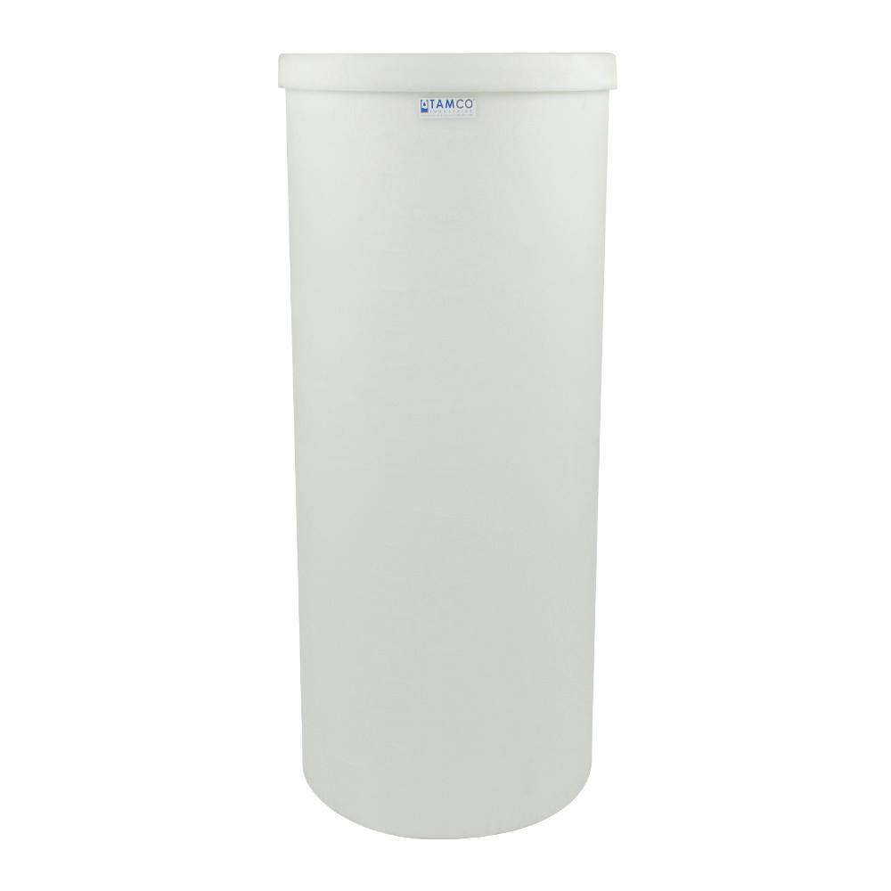 105 Gallon Natural LLDPE Cylindrical Tamco® Heavy-Wall Graduated Tank with External Flange - 24" Dia. x 58" Hgt. (Cover Sold Separately)