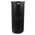 105 Gallon Black LLDPE Cylindrical Tamco® Heavy-Wall Graduated Tank with External Flange - 24" Dia. x 58" Hgt. (Cover Sold Separately)
