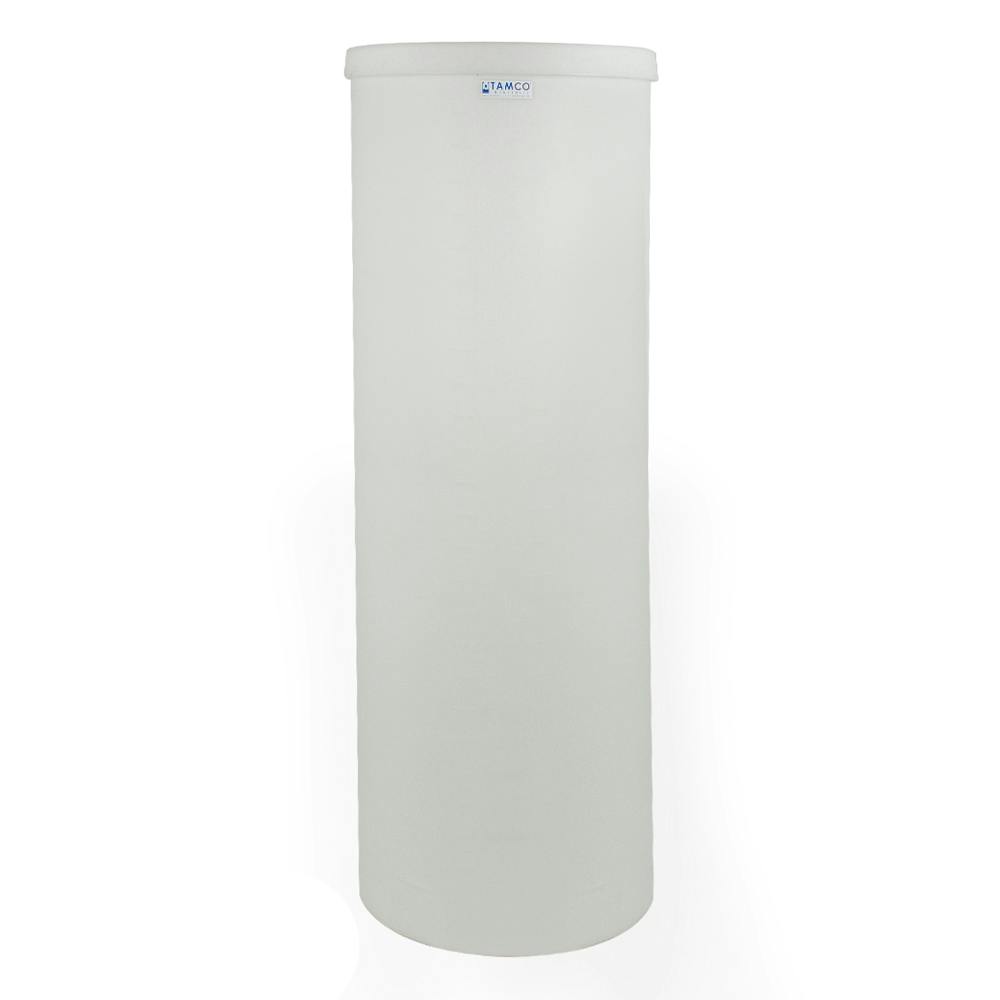 135 Gallon Natural LLDPE Cylindrical Tamco® Heavy-Wall Graduated Tank with External Flange - 24" Dia. x 74" Hgt. (Cover Sold Separately)