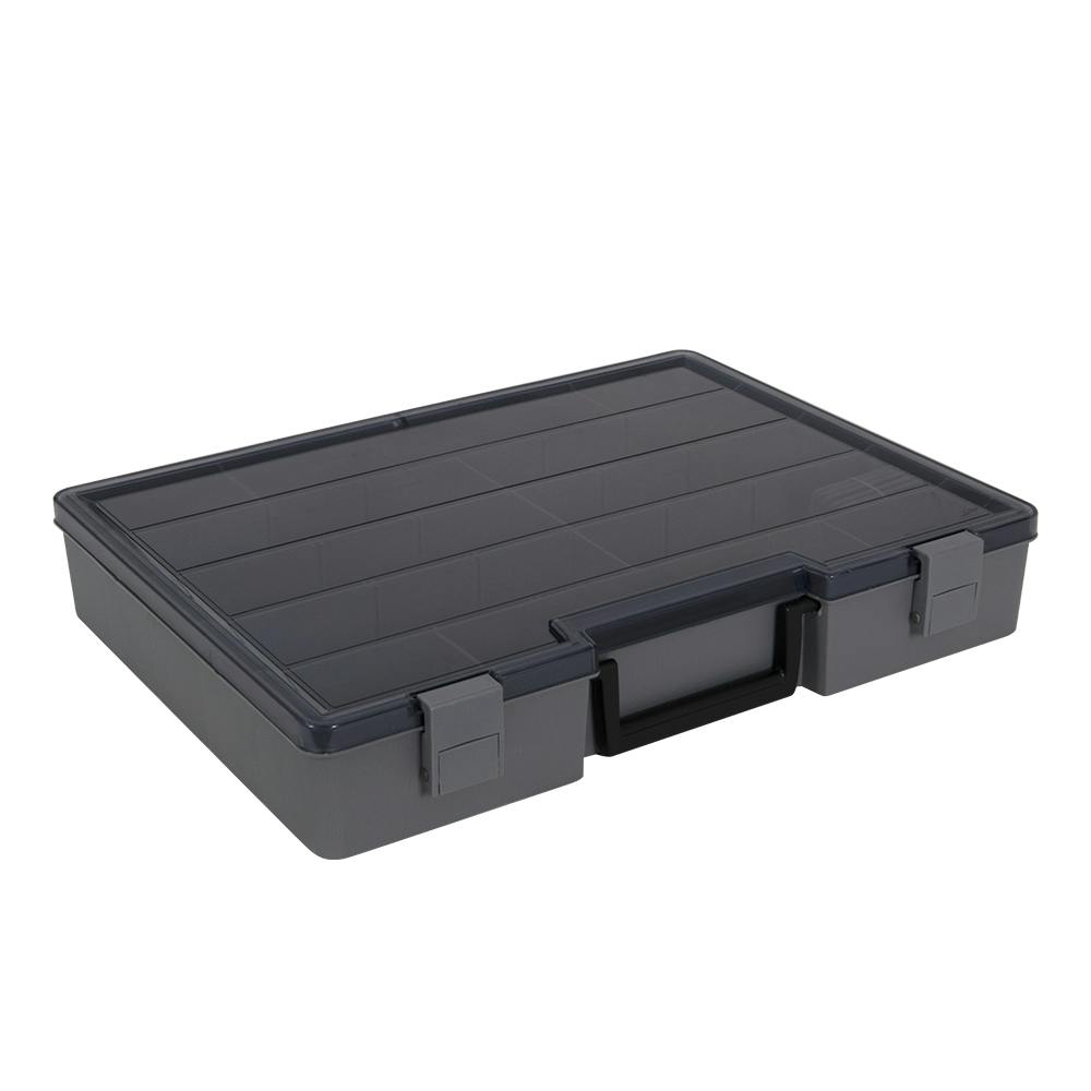 Satchel-Style Case with 9-24 Compartments - 15-1/2" L x 11-3/4" W x 2-1/2" Hgt.