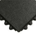 3' x 3' Black Solid 24/Seven Mat