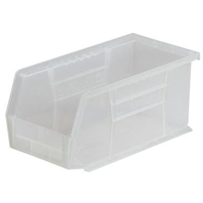 10-7/8" L x 5-1/2" W x 5" Hgt. OD Clear Storage Bin