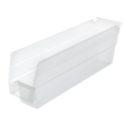 11-5/8" L x 2-3/4" W x 4" Hgt. OD Akro-Mils® Clear Storage Shelf Bin