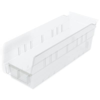 11-5/8" L x 4-1/8" W x 4" Hgt. OD Akro-Mils® Clear Storage Shelf Bin