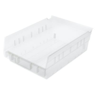 11-5/8" L x 8-3/8" W x 4" Hgt. OD Akro-Mils® Clear Storage Shelf Bin