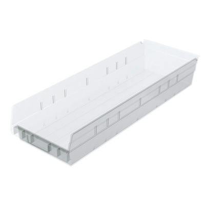 23-5/8" L x 6-5/8" W x 4" Hgt. OD Akro-Mils® Clear Storage Shelf Bin