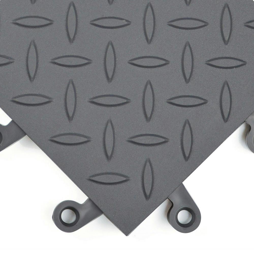 Charcoal Gray Diamond Plate ErgoDeck Safety System