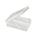 Case of 500 Living Hinge Clear Box - 1-3/8" L x 2-1/8" W x 1/2" Hgt.
