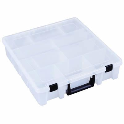 Deep Super Satchel with 6 Fixed / 12 Removable Compartments - 15" L x 14" W x 3-1/2" Hgt.